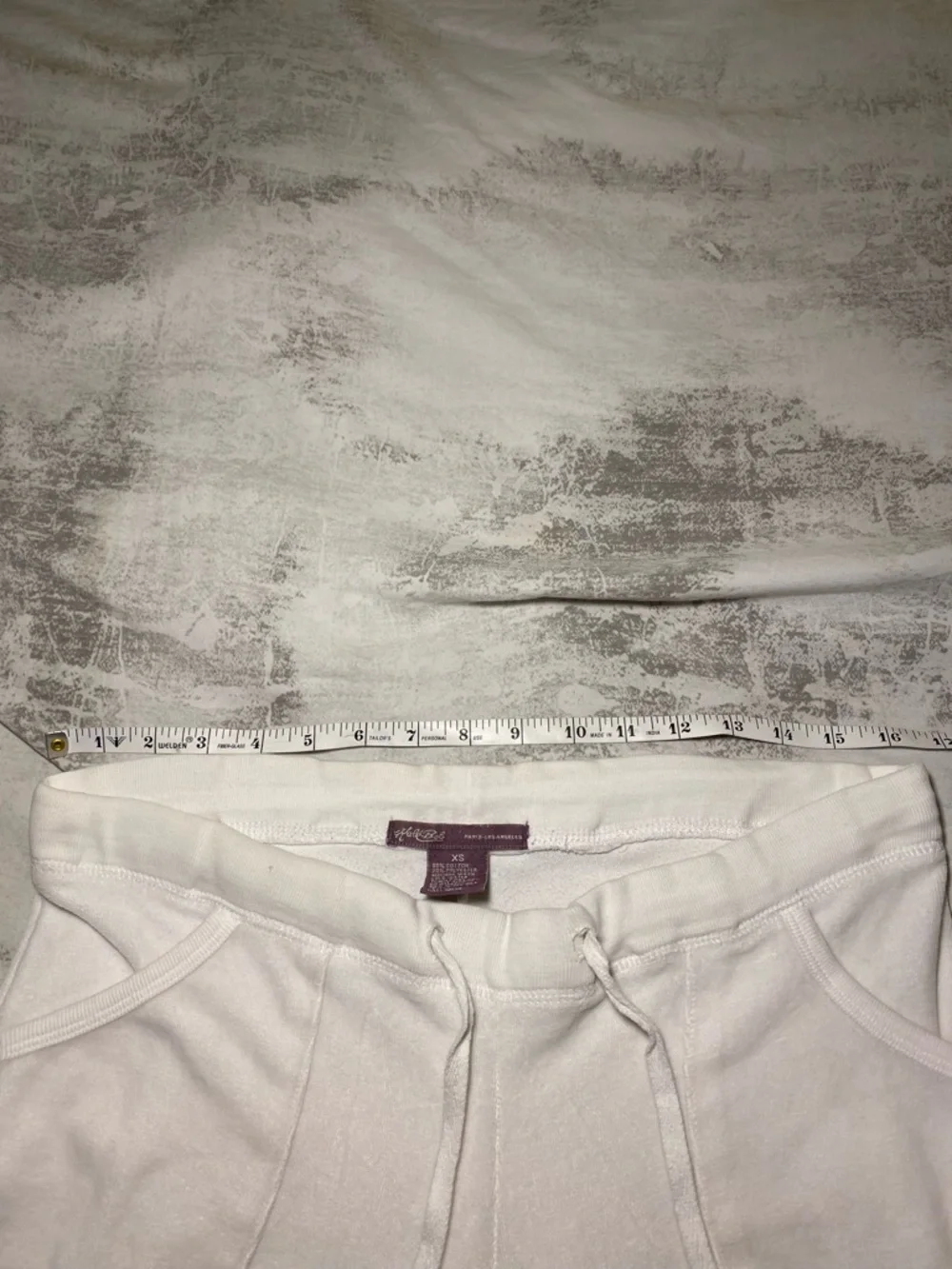 Hale Bob White Velour Cargo Flare Pants